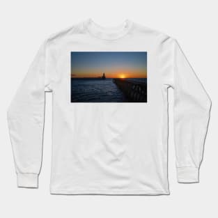 October Sunrise at the mouth of the River Blyth Long Sleeve T-Shirt